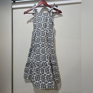 Btween Girls Ruffled Maxi Dress NWT Size 8 Black And White Matching Sunglasses